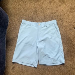 Peter Millar Light Blue Moisture Wicking Shorts